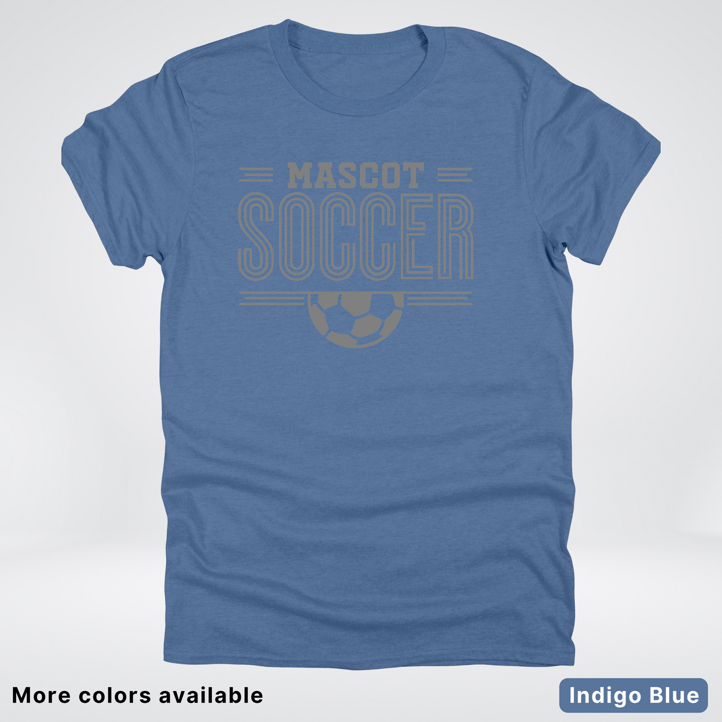 Custom Mascot – Gray Design 14 - Soccer T-Shirt