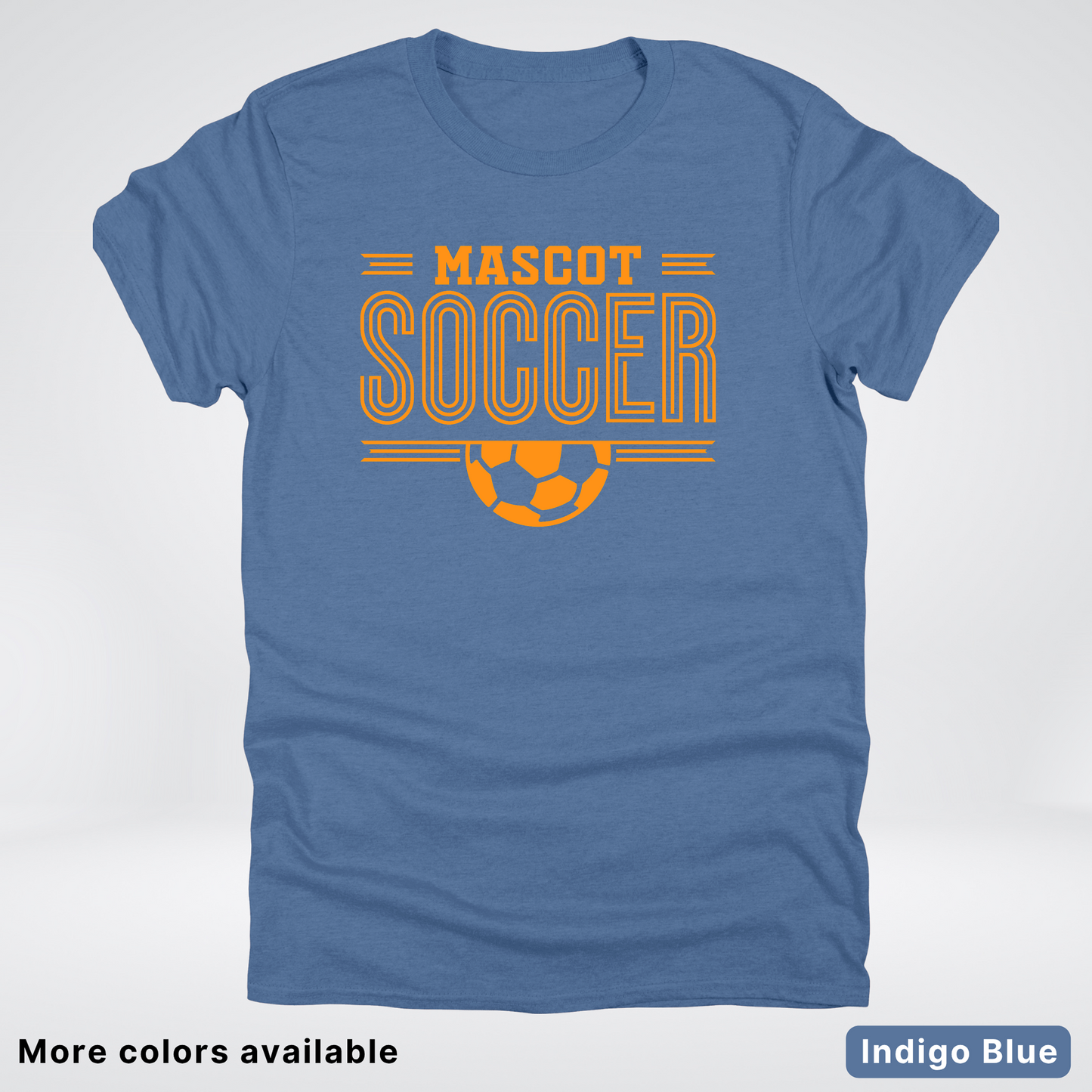 Custom Mascot – Orange Design 20 - Soccer T-Shirt