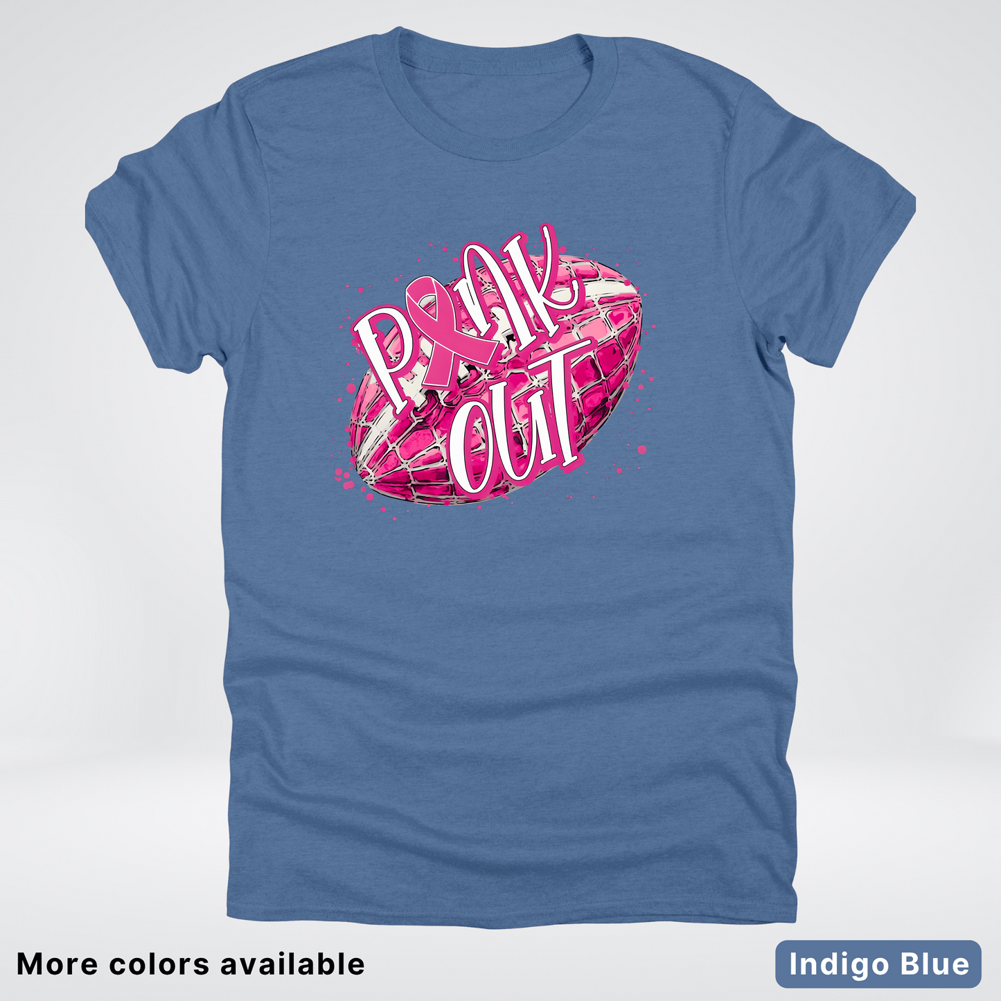 Pink Out Football Splatter - T-Shirt