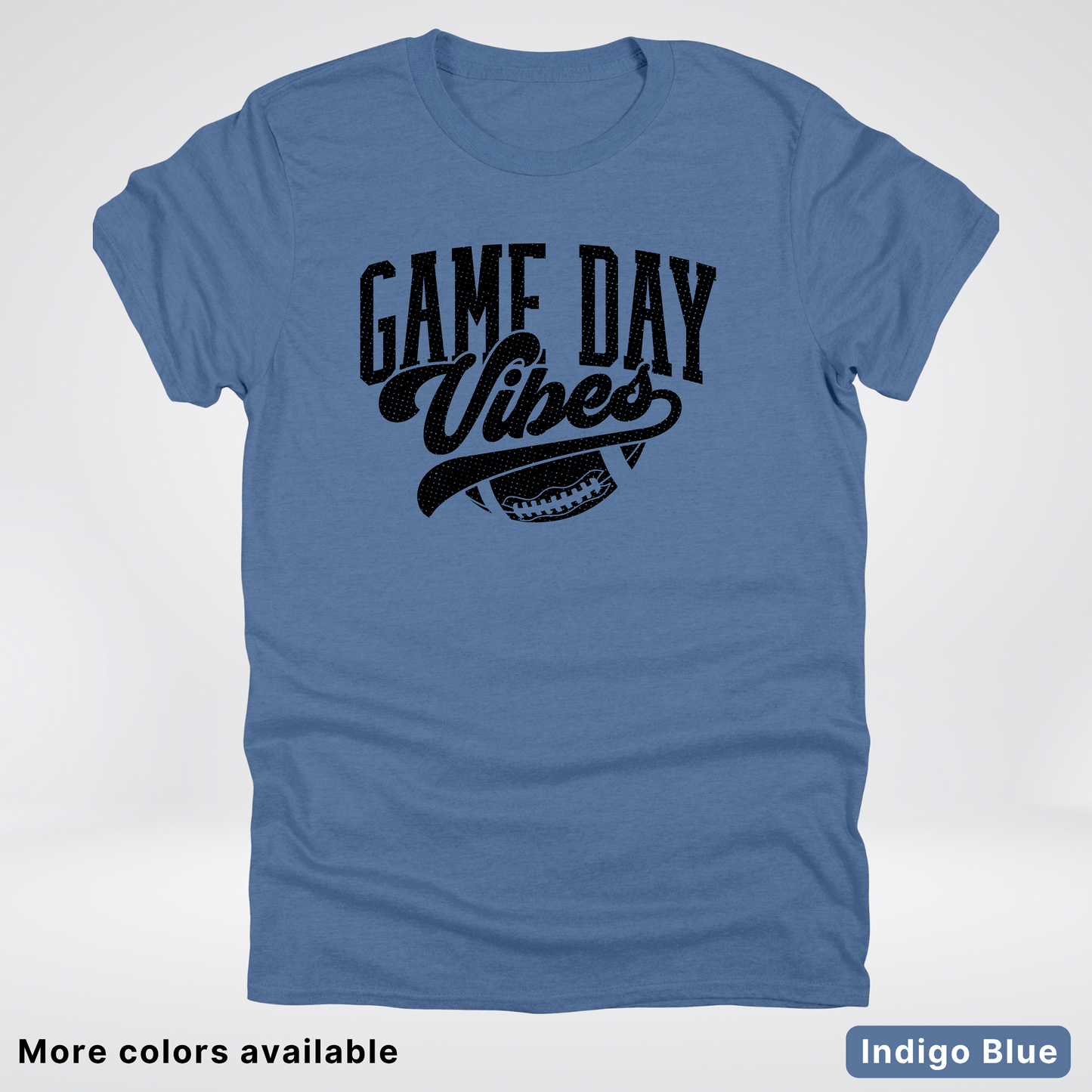 Game Day Vibes - Black Design 2 - Football T-Shirt