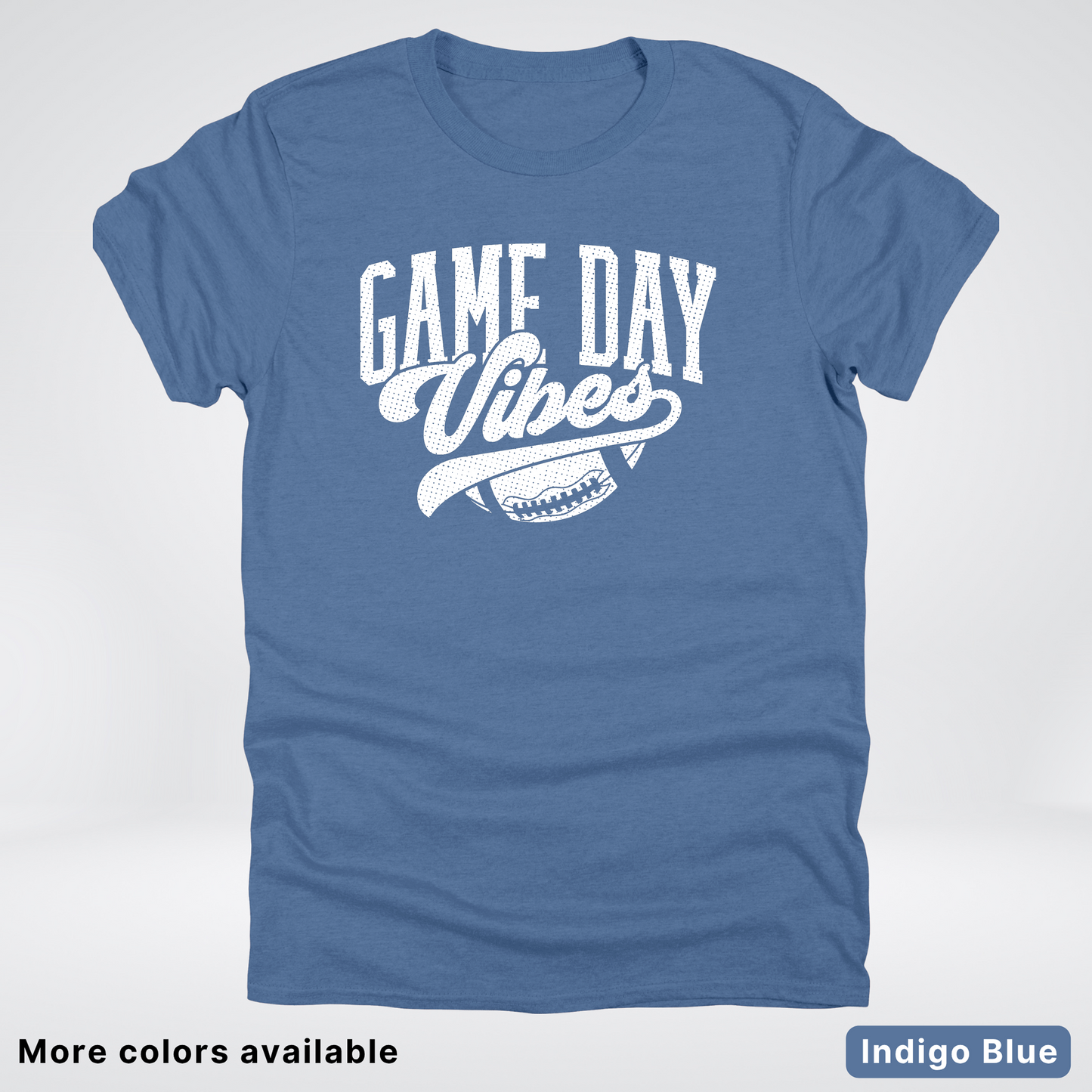 Game Day Vibes - White Design 2 - Football T-Shirt