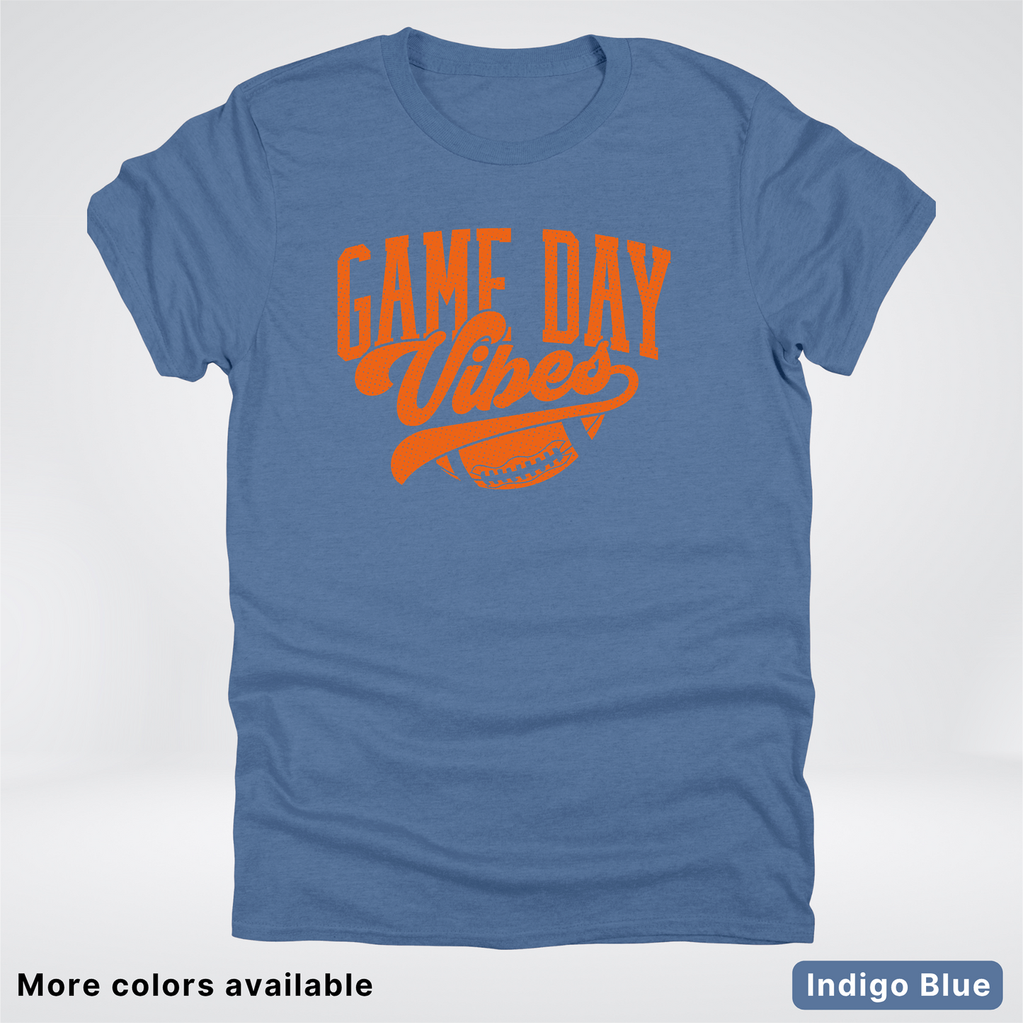 Game Day Vibes – Orange Design - Football  - T-Shirt