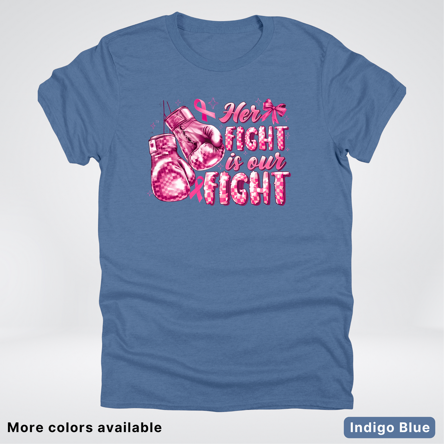 Her Fight Is Our Fight Boxing Pink Out - T-Shirt
