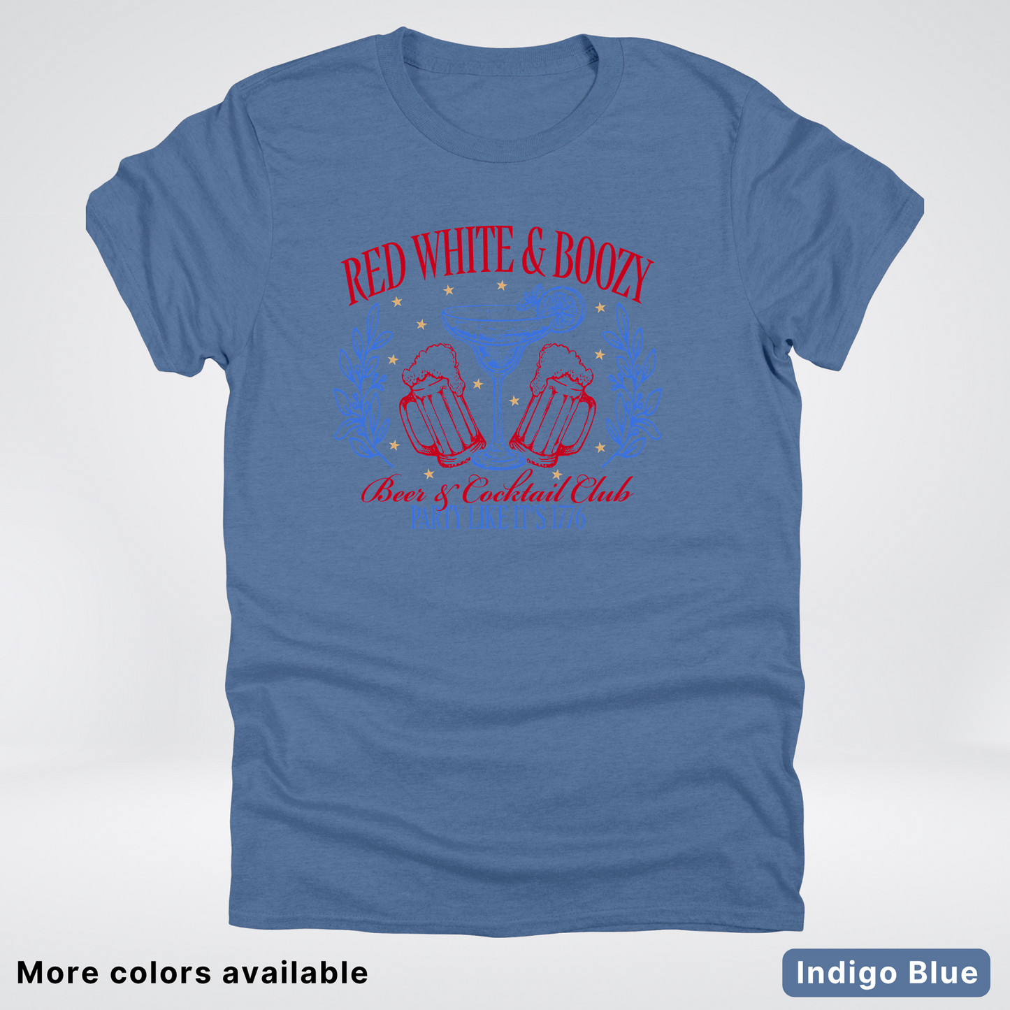 Red White And Boozy 4th Of July T-Shirt