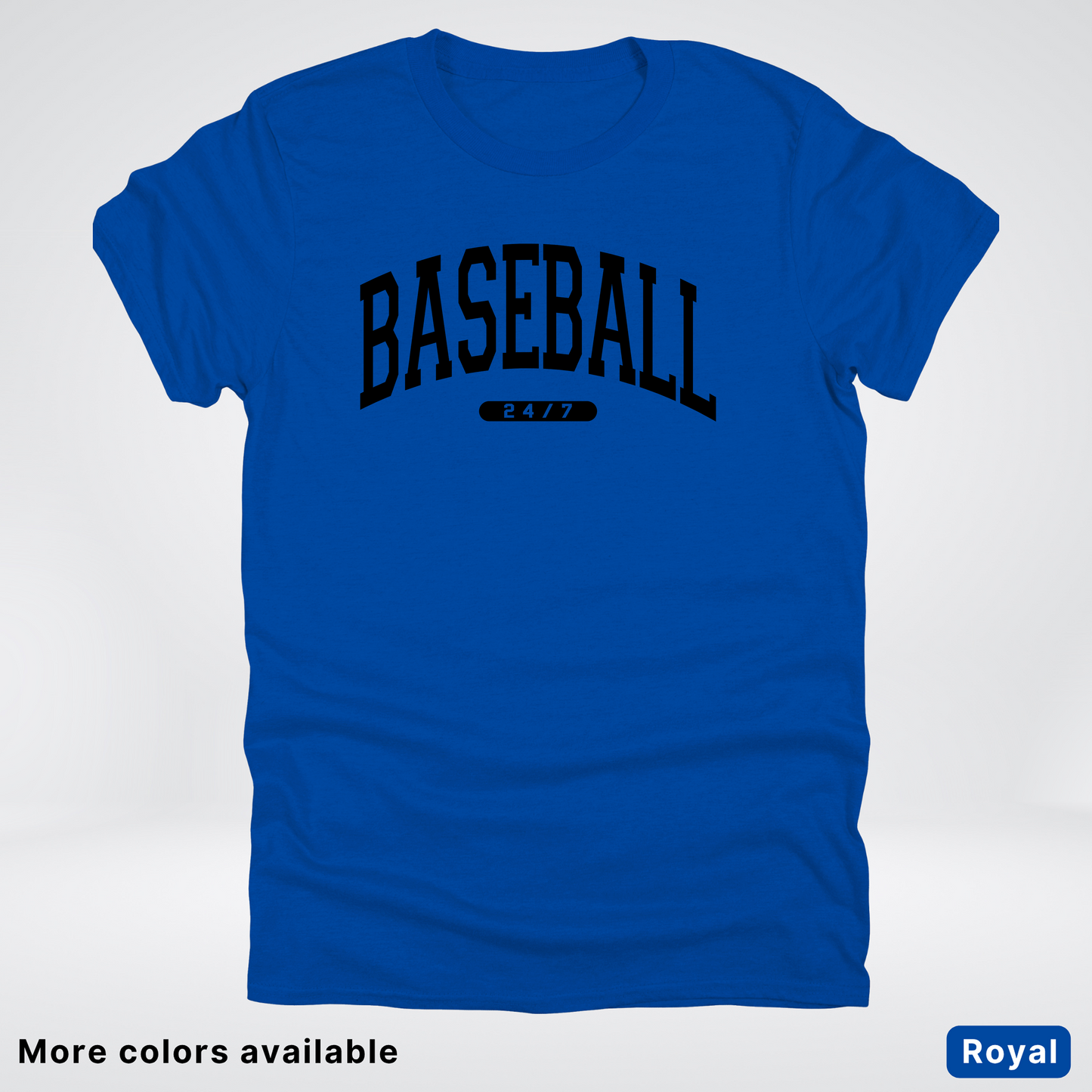 BASEBALL 24/7 Black Design T-Shirt