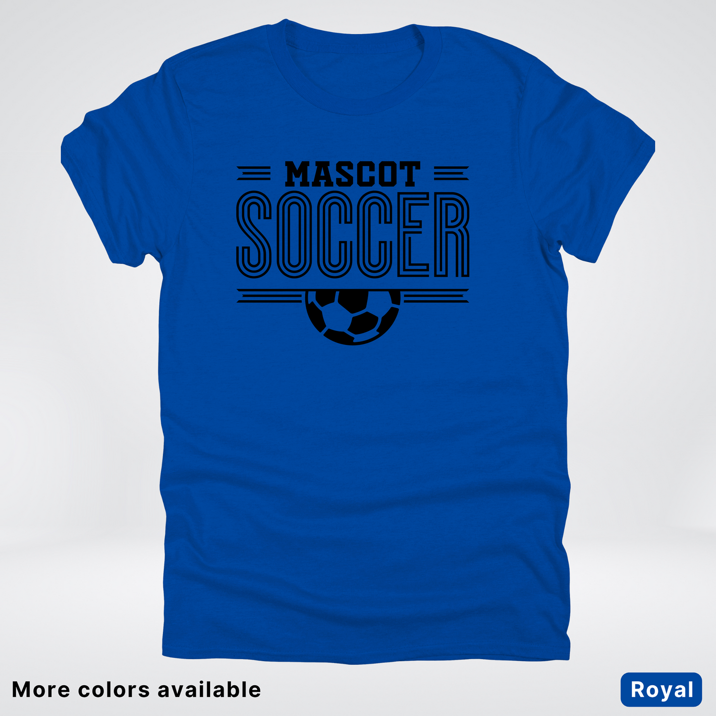 Custom Mascot – Black Design 15 - Soccer T-Shirt