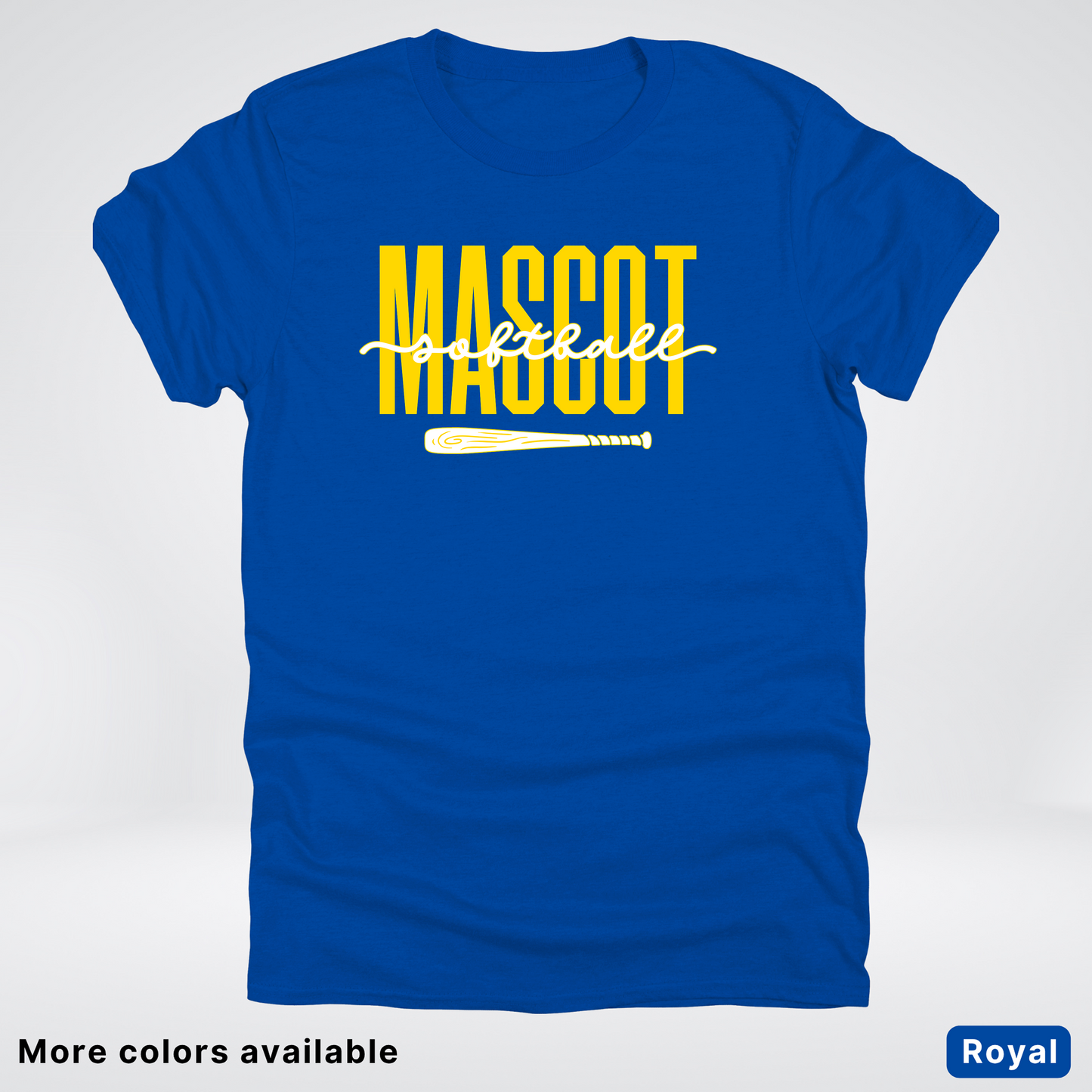 Custom Mascot – Gold - Softball Design 31 T-Shirt