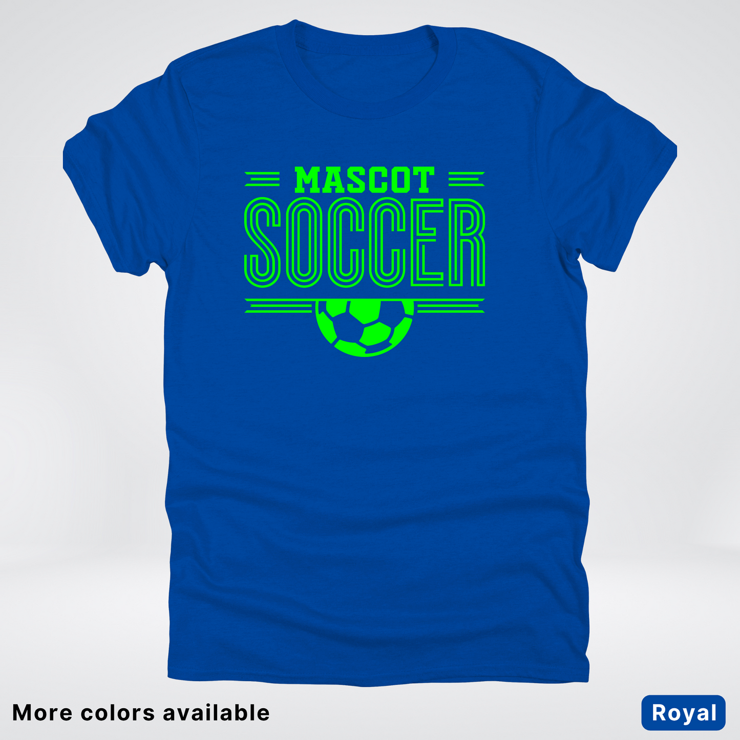 Custom Mascot – Green Design 21 - Soccer T-Shirt