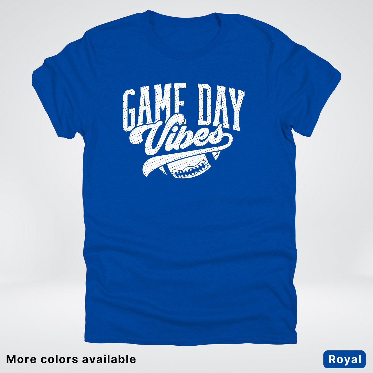 Game Day Vibes - White Design 2 - Football T-Shirt