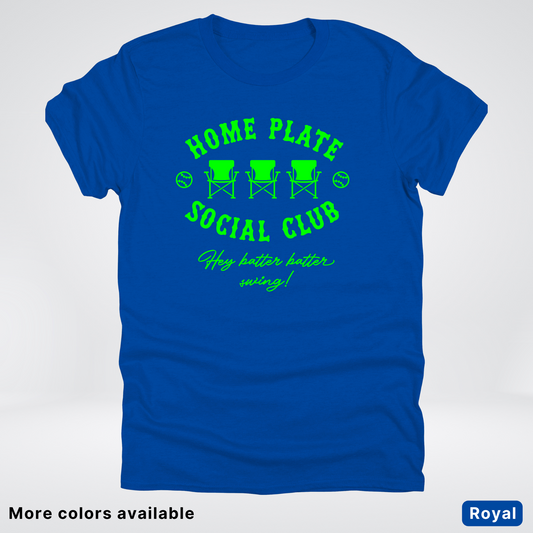 Home Plate Social Club – Green Design - T-Shirt