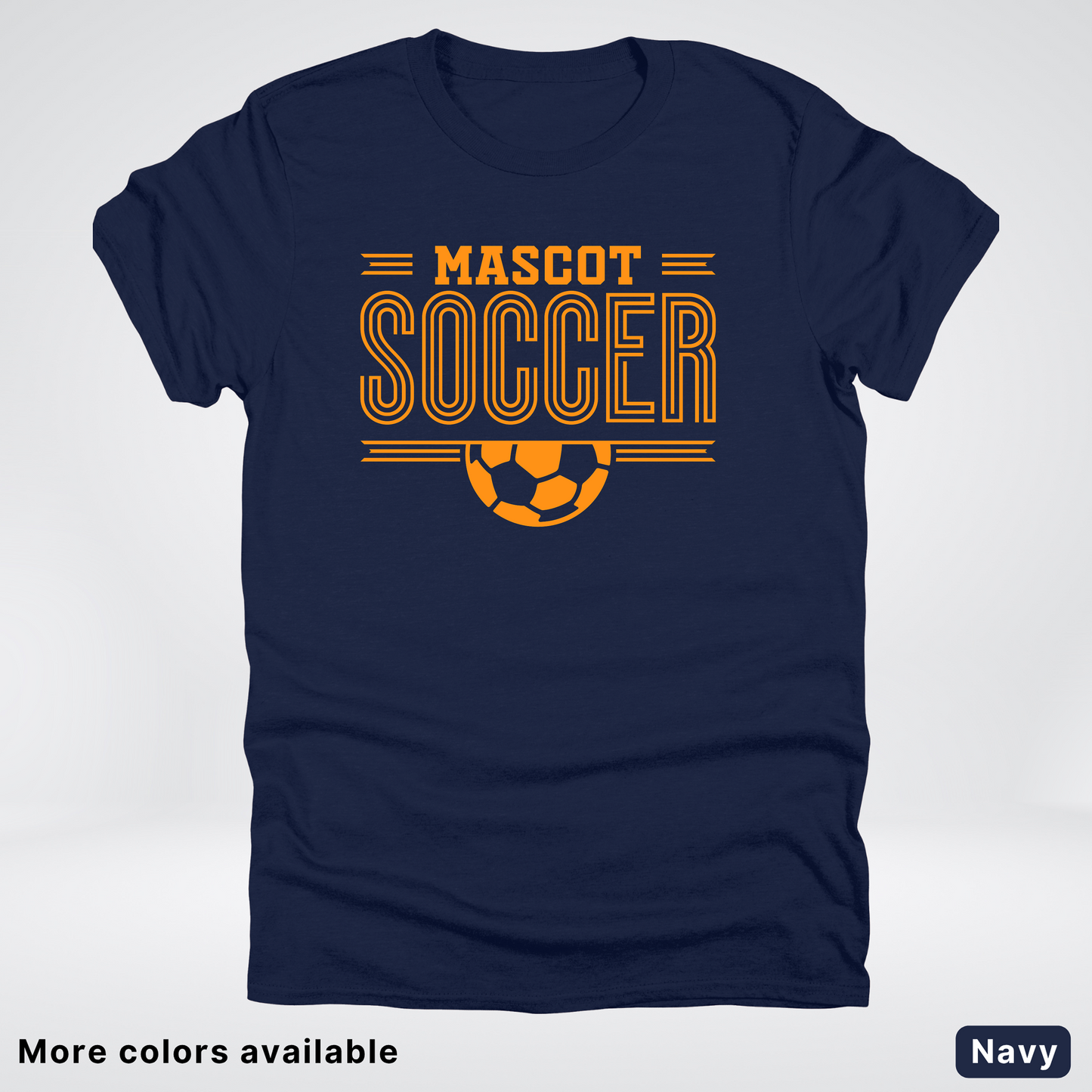 Custom Mascot – Orange Design 20 - Soccer T-Shirt