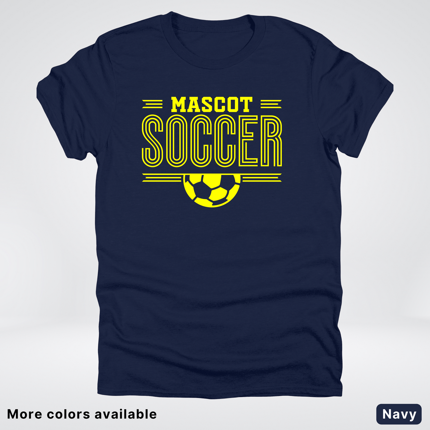 Custom Mascot – Yellow Design 19 - Soccer T-Shirt