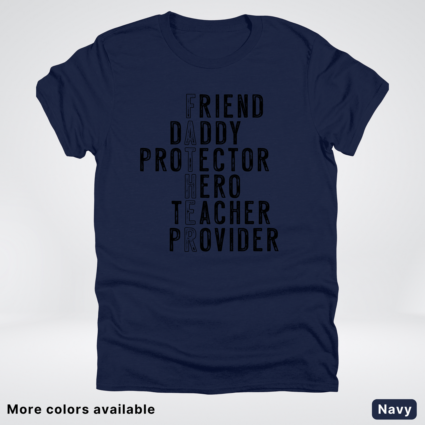 Father Crossword - Black Design – Father’s Day T-Shirt