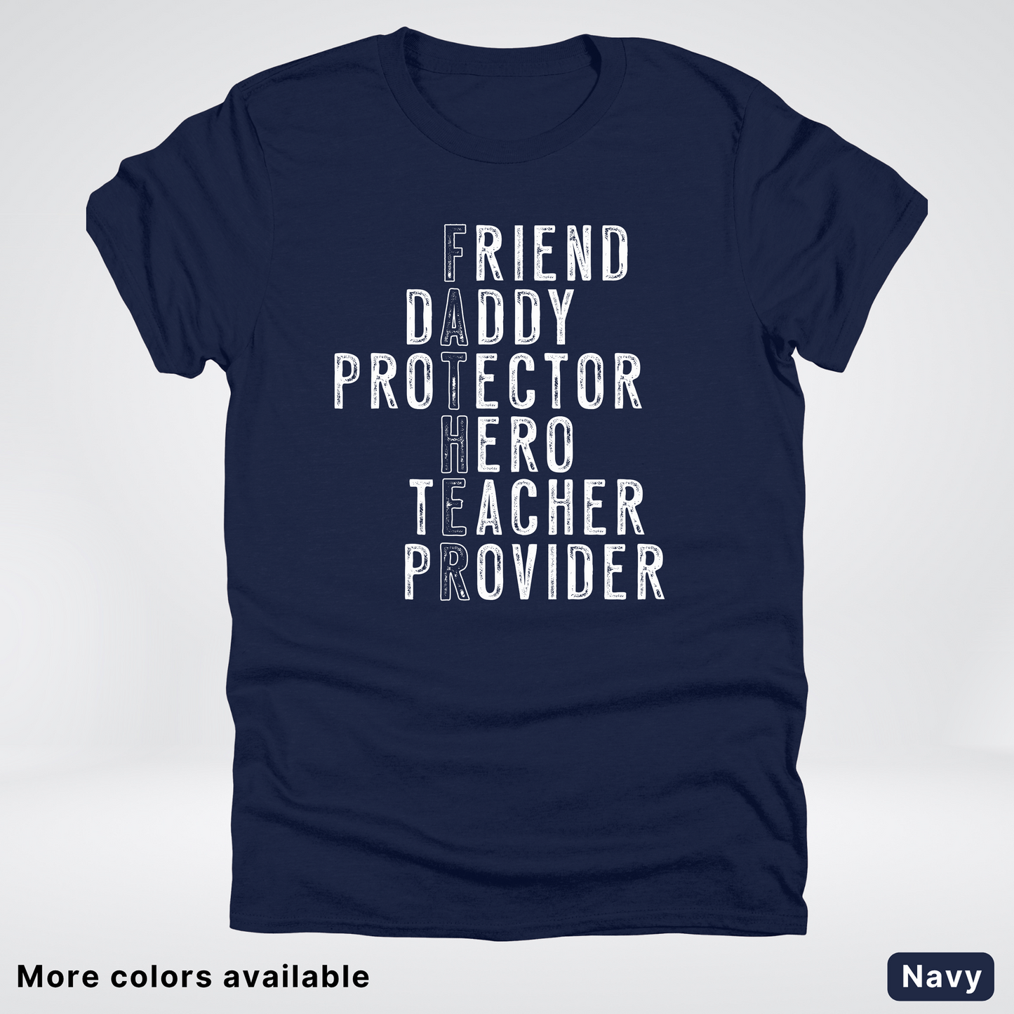 Father Crossword - White Design – Father’s Day T-Shirt