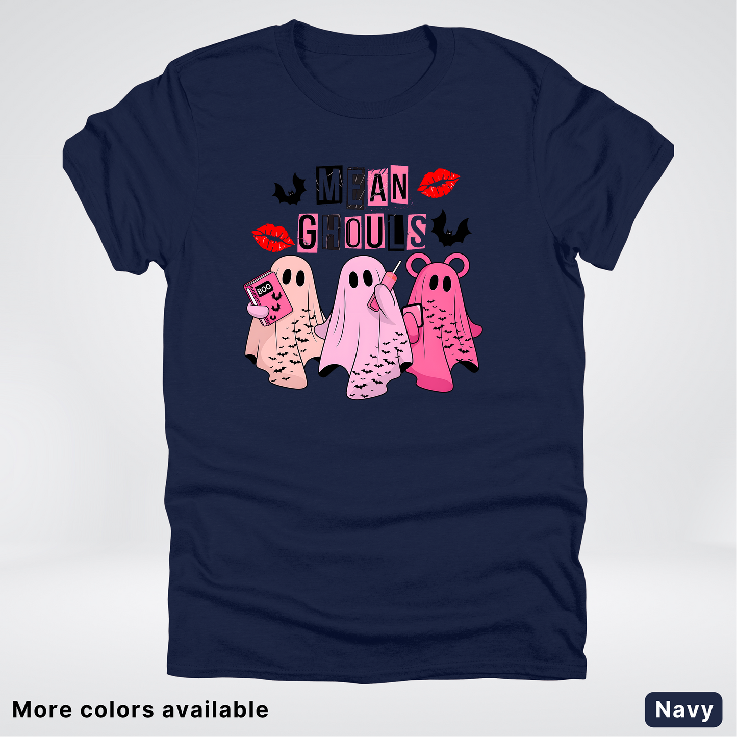 Mean Ghouls Pink Ghosts - T-Shirt