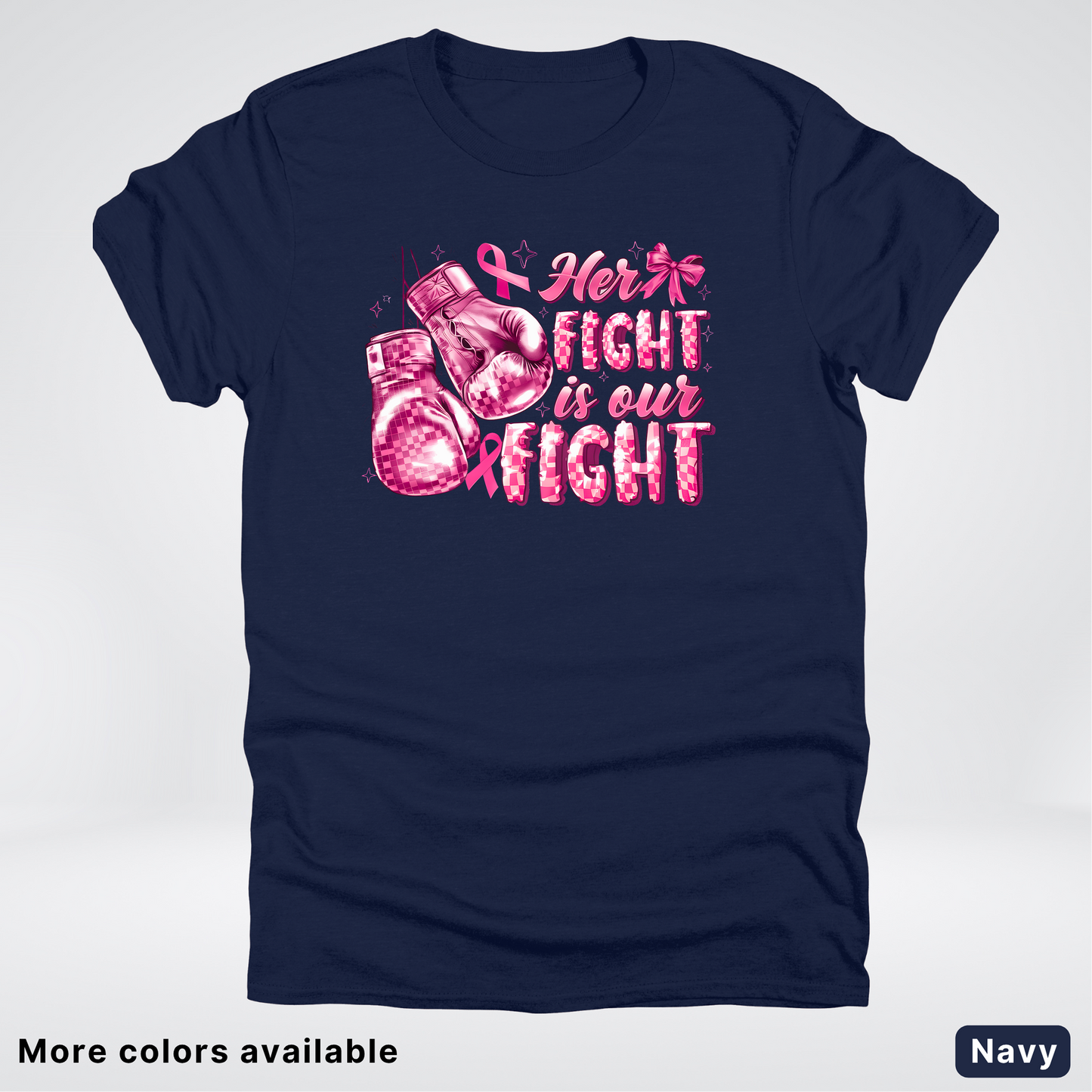 Her Fight Is Our Fight Boxing Pink Out - T-Shirt