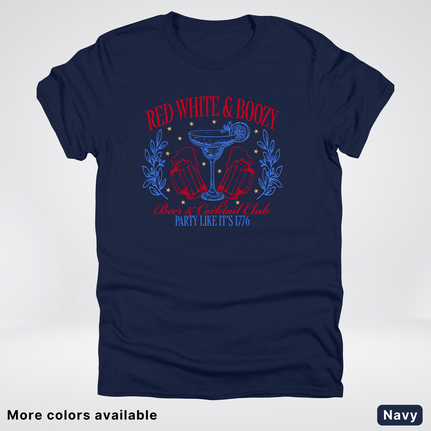 Red White And Boozy 4th Of July T-Shirt