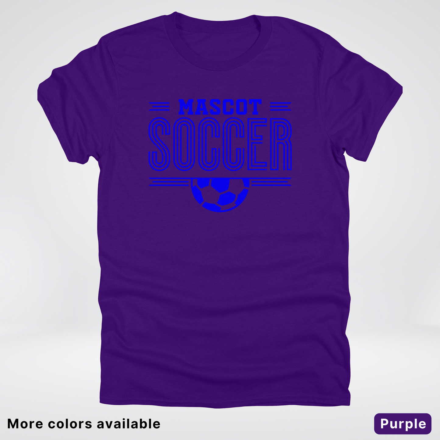 Custom Mascot – Blue Design 16 - Soccer T-Shirt
