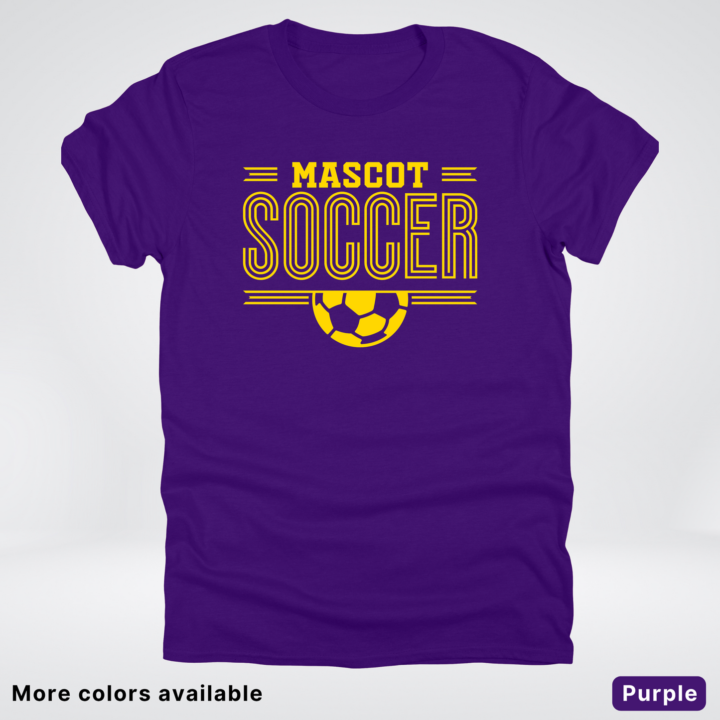 Custom Mascot – Gold Design 17 - Soccer T-Shirt