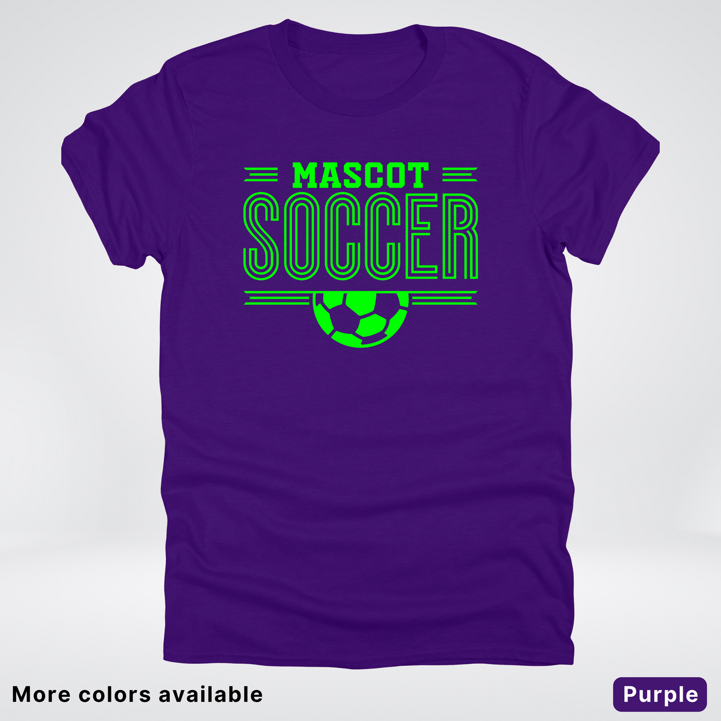 Custom Mascot – Green Design 21 - Soccer T-Shirt
