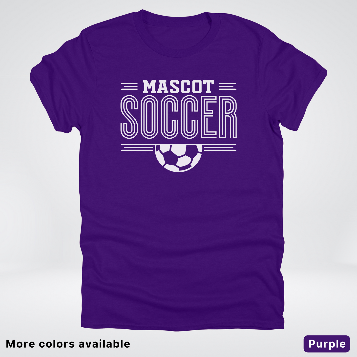 Custom Mascot – White Design 13 - Soccer T-Shirt