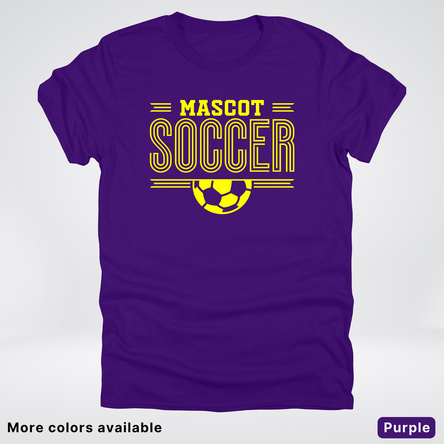 Custom Mascot – Yellow Design 19 - Soccer T-Shirt
