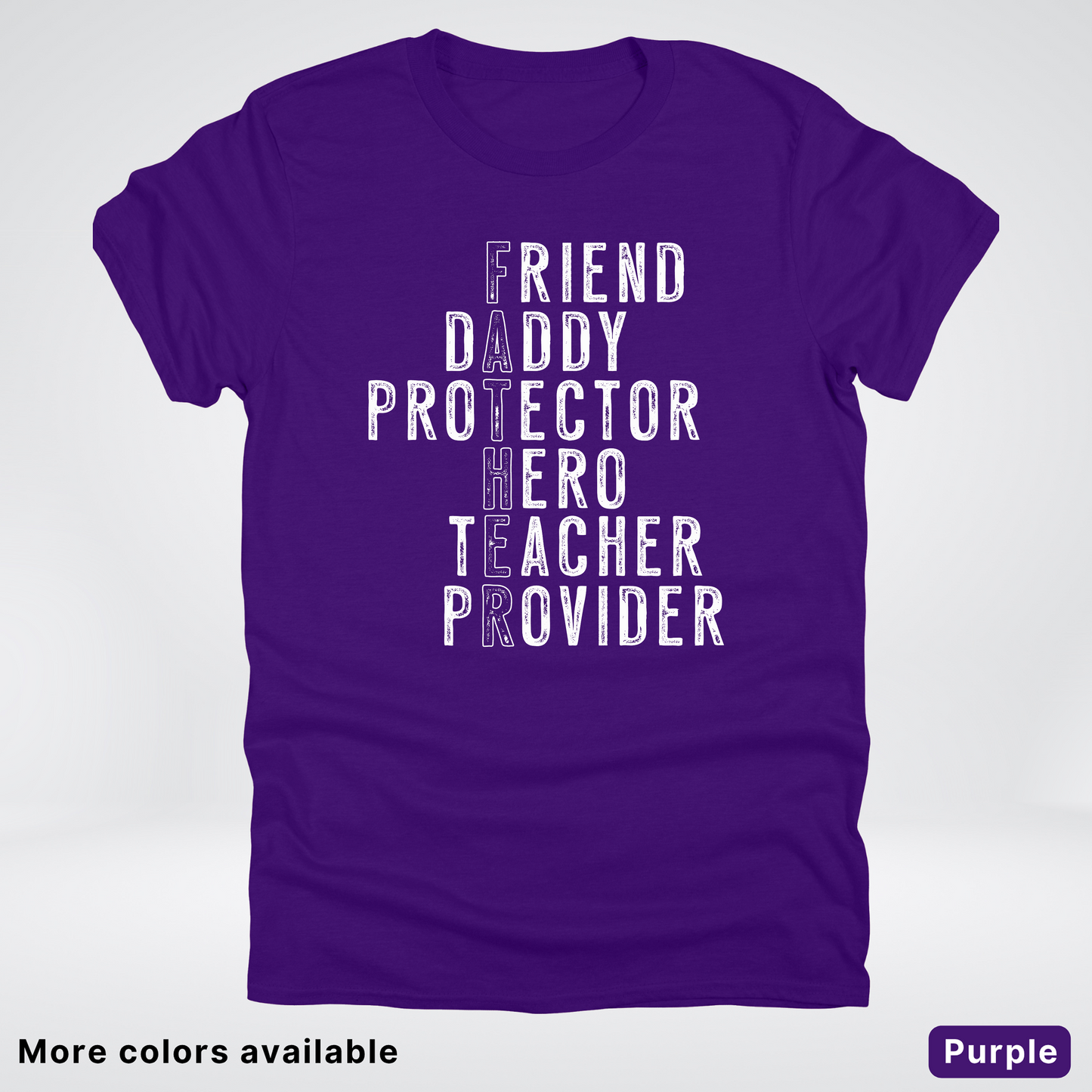 Father Crossword - White Design – Father’s Day T-Shirt