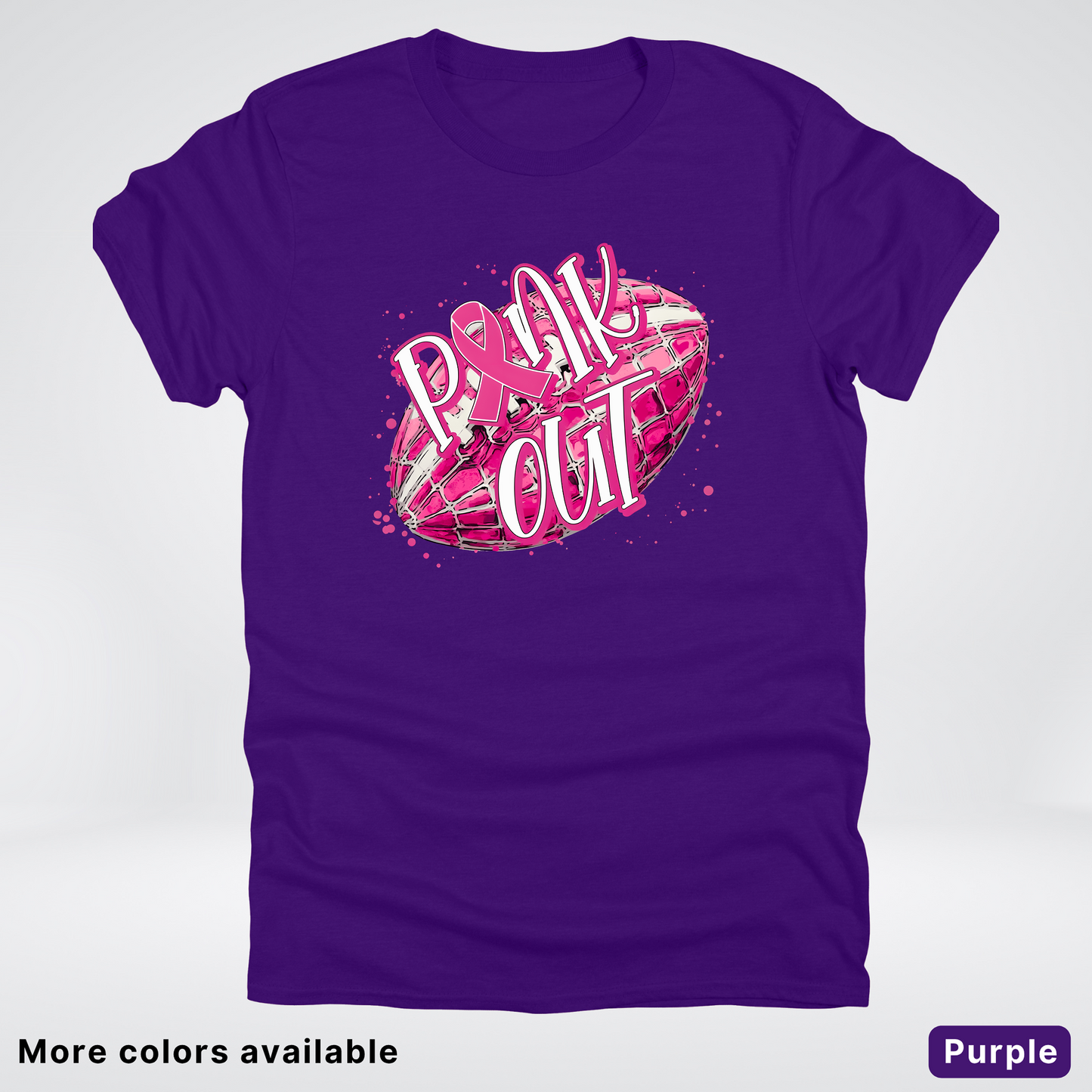 Pink Out Football Splatter - T-Shirt