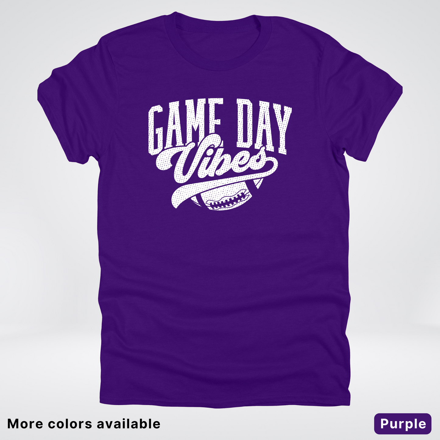 Game Day Vibes - White Design 2 - Football T-Shirt