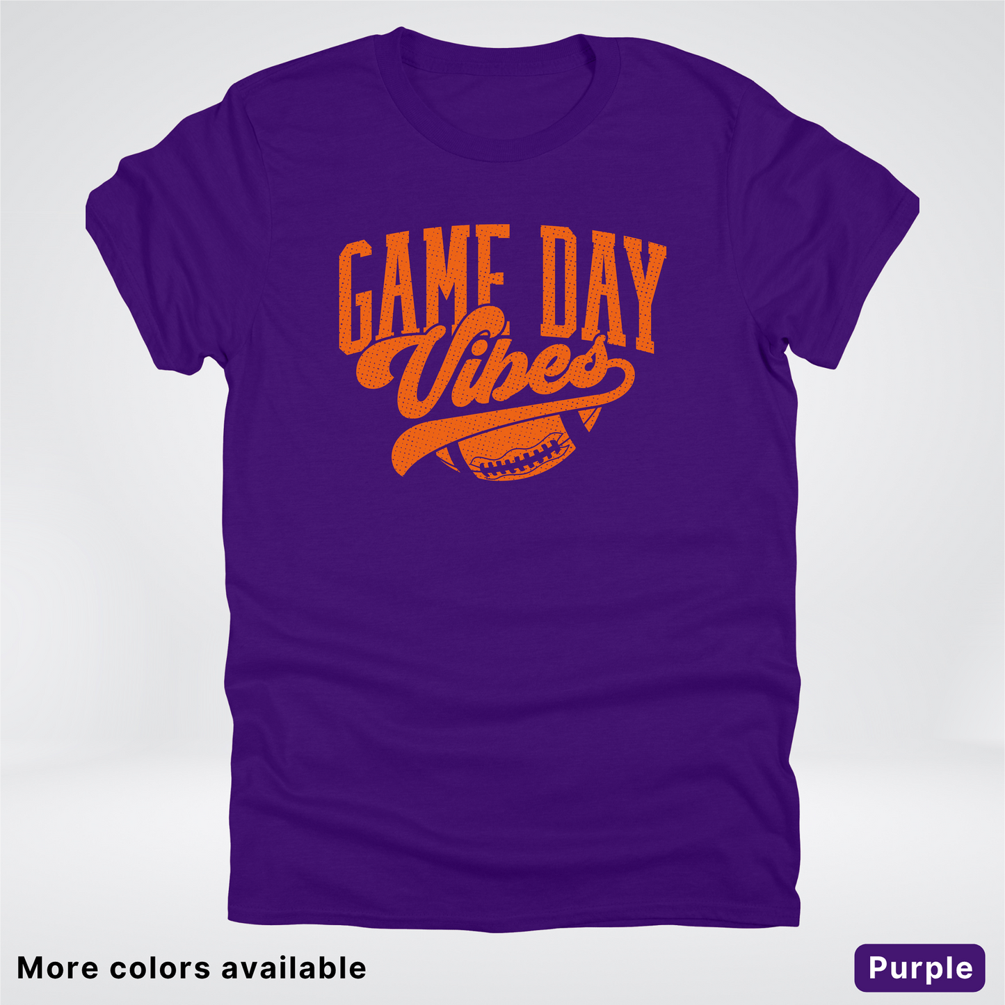 Game Day Vibes – Orange Design - Football  - T-Shirt