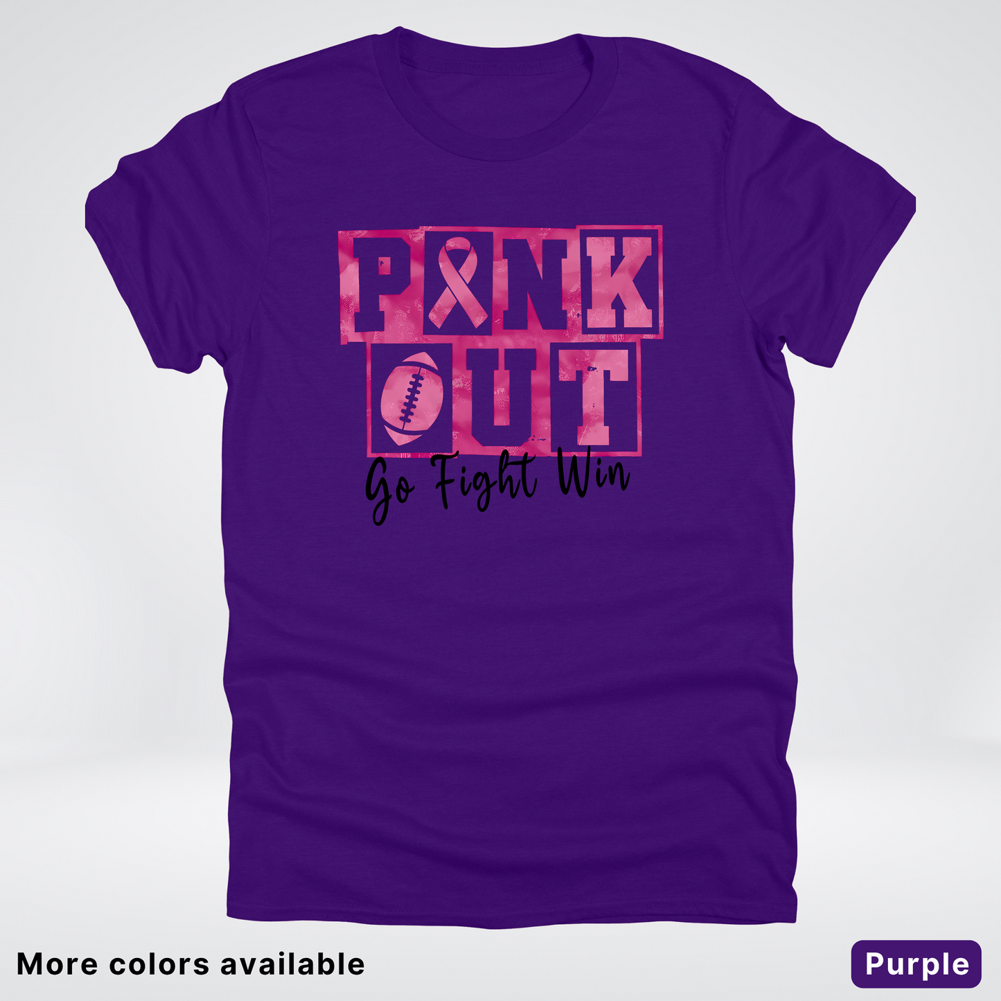 Pink Out Go Fight Win Football - T-Shirt
