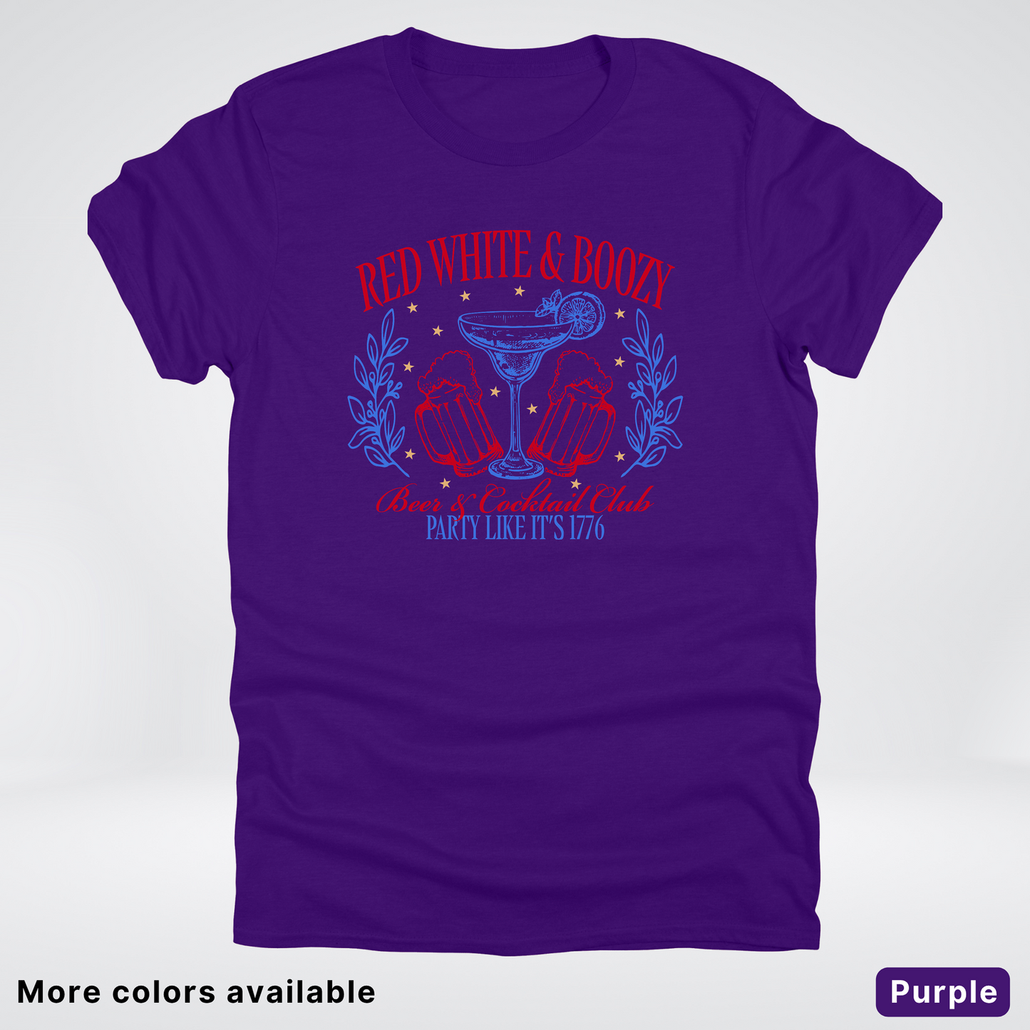 Red White And Boozy 4th Of July T-Shirt