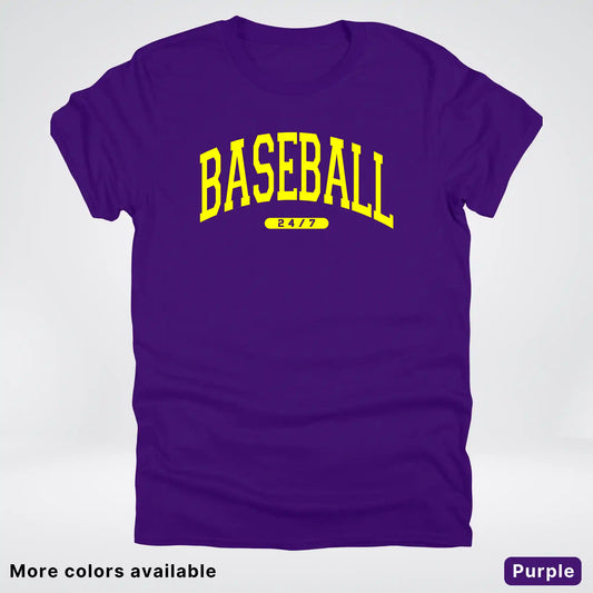 Baseball 24/7 – Yellow Design - T-Shirt