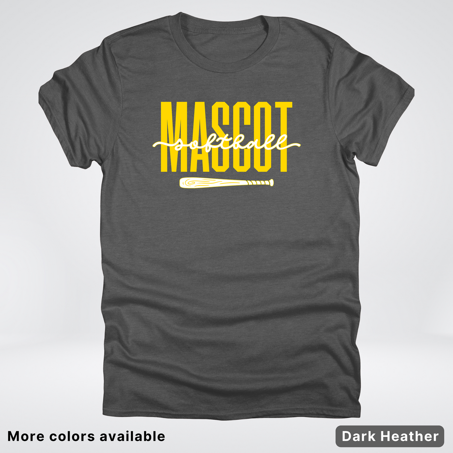 Custom Mascot – Gold - Softball Design 31 T-Shirt