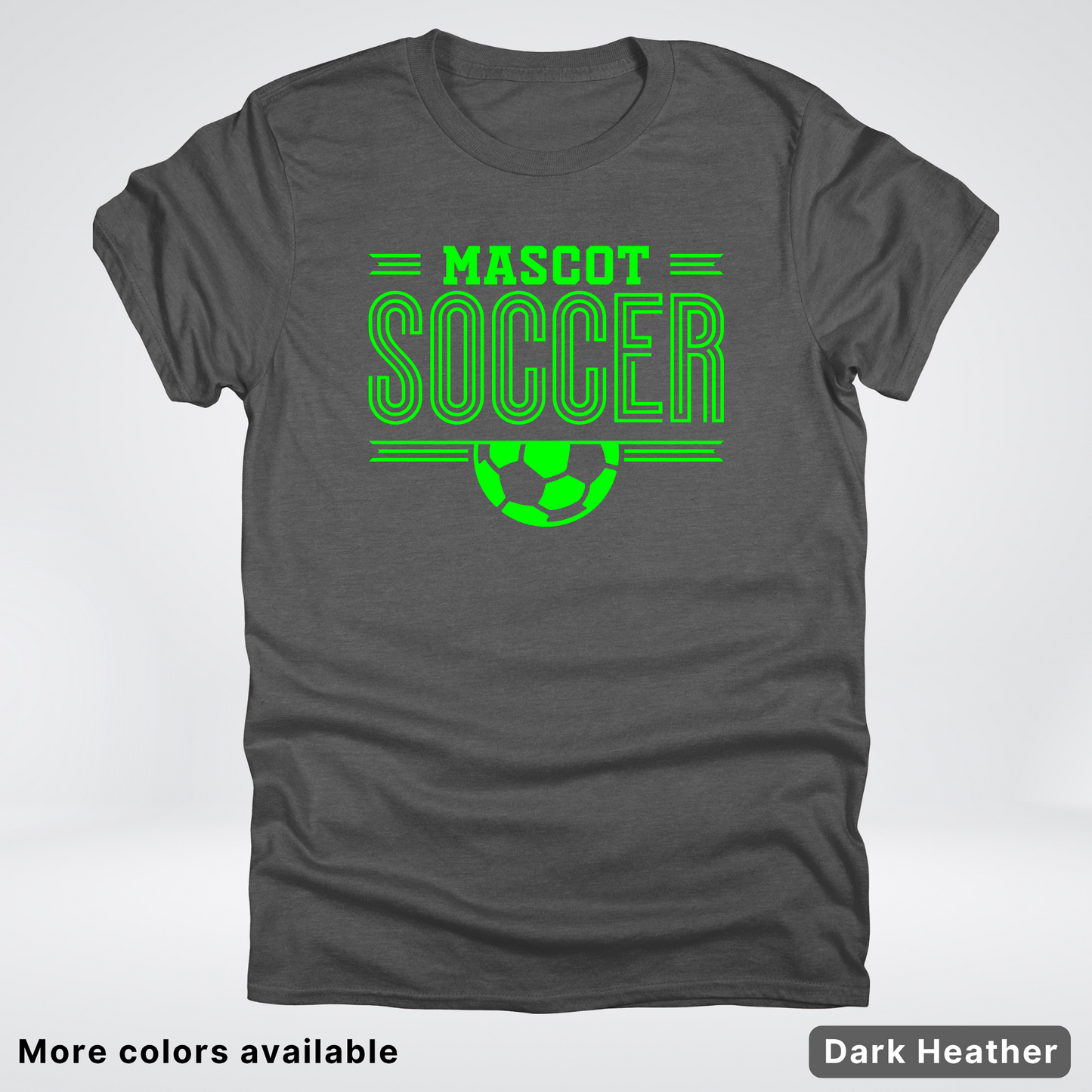 Custom Mascot – Green Design 21 - Soccer T-Shirt