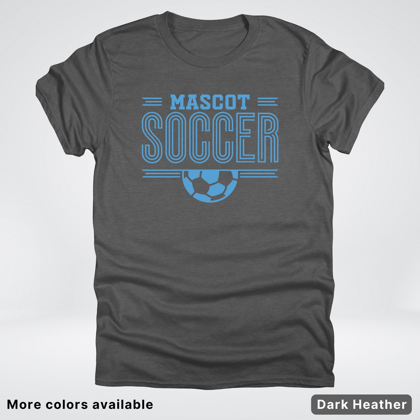 Custom Mascot – Light Blue Design 23 - Soccer T-Shirt