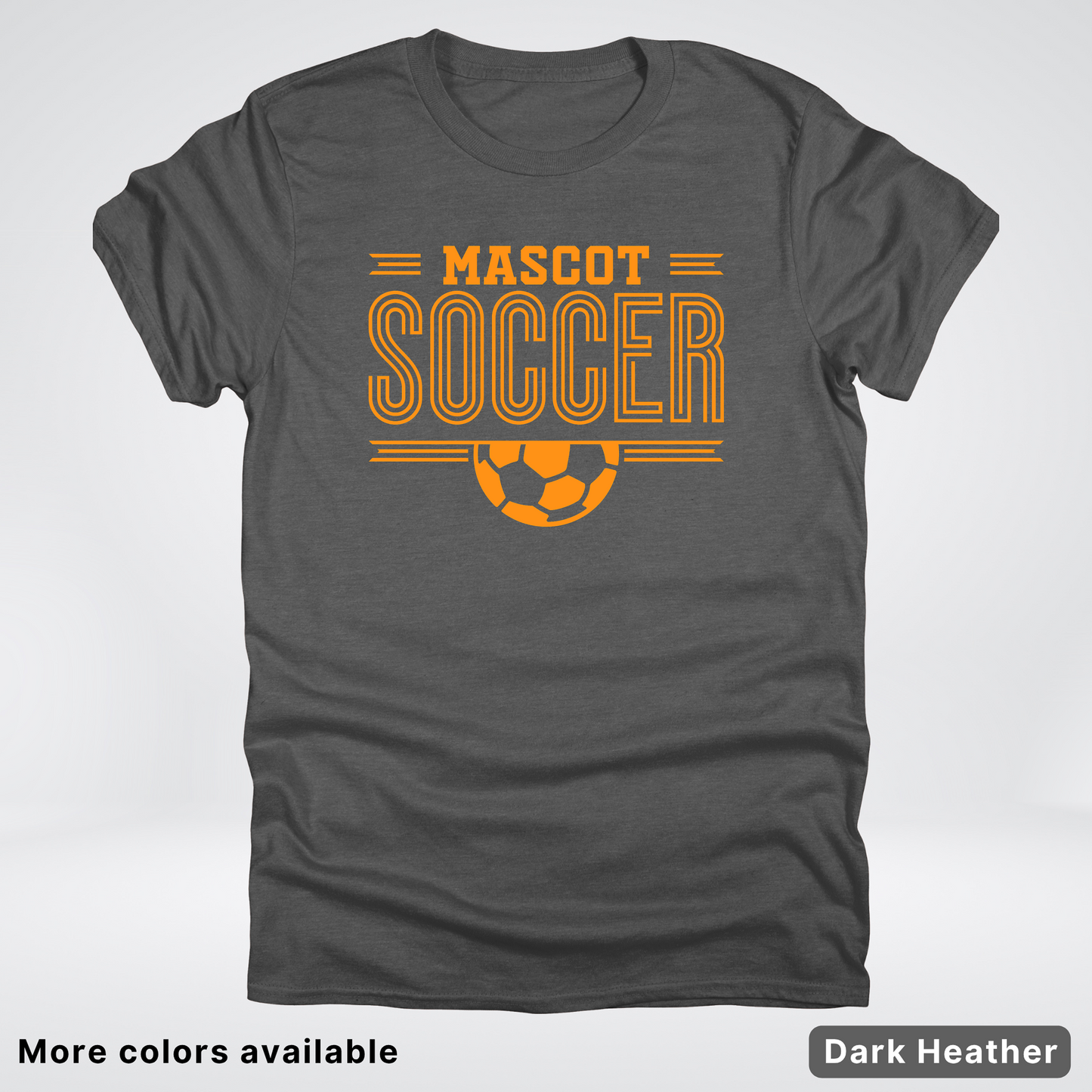 Custom Mascot – Orange Design 20 - Soccer T-Shirt