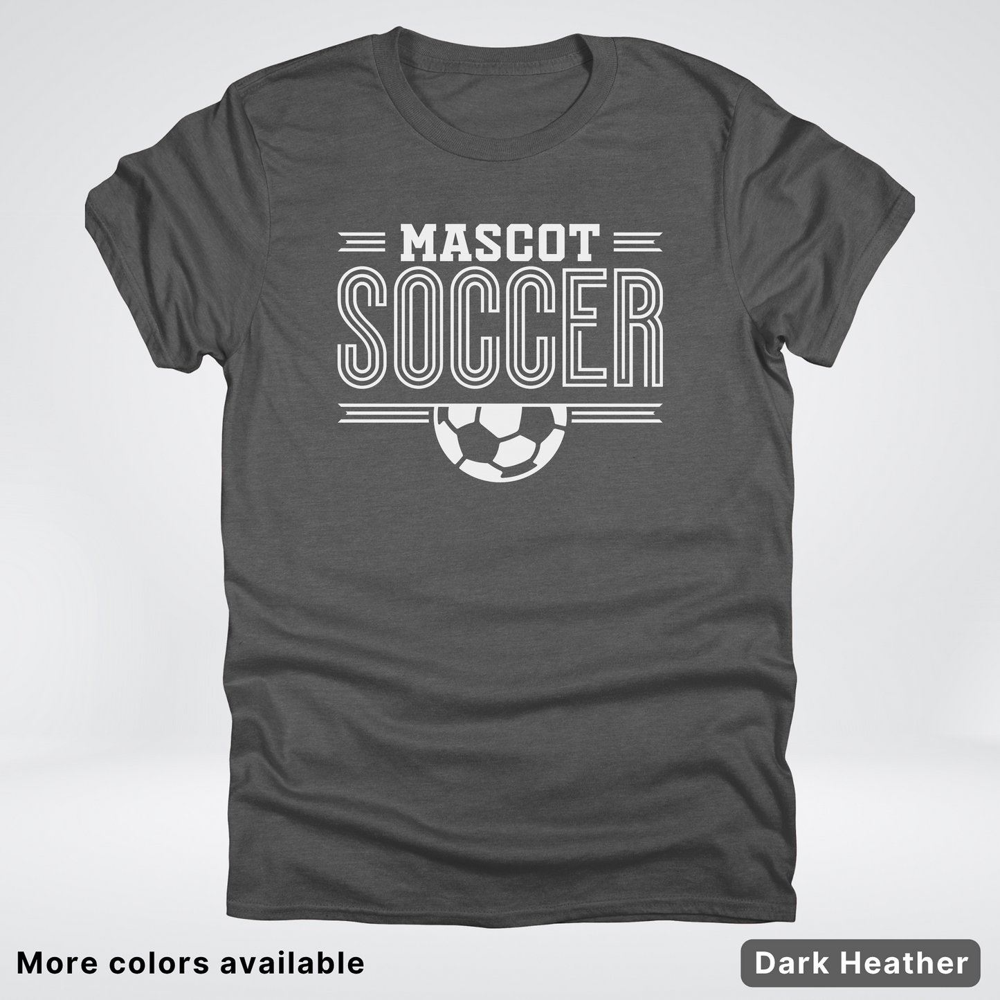 Custom Mascot – White Design 13 - Soccer T-Shirt