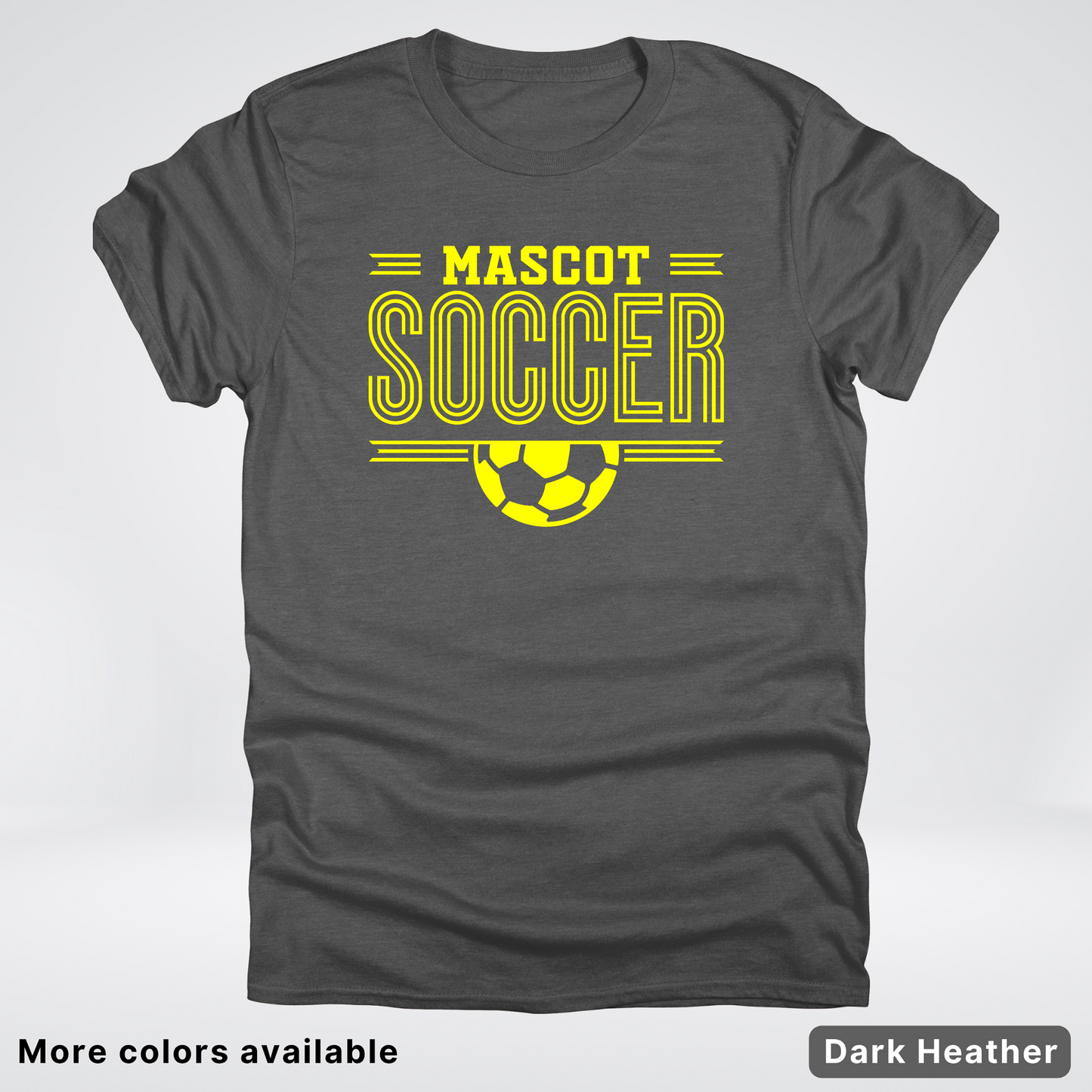 Custom Mascot – Yellow Design 19 - Soccer T-Shirt