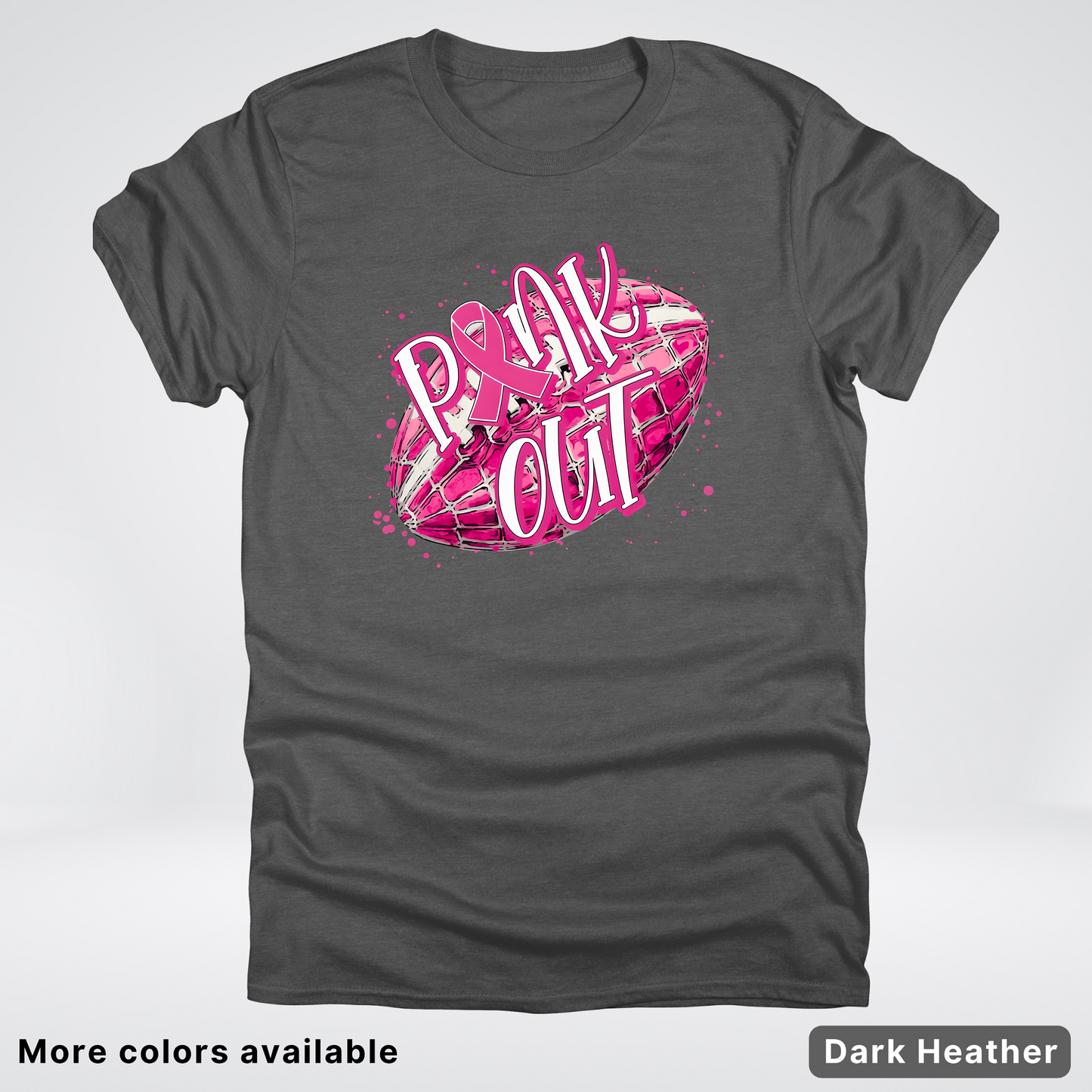 Pink Out Football Splatter - T-Shirt