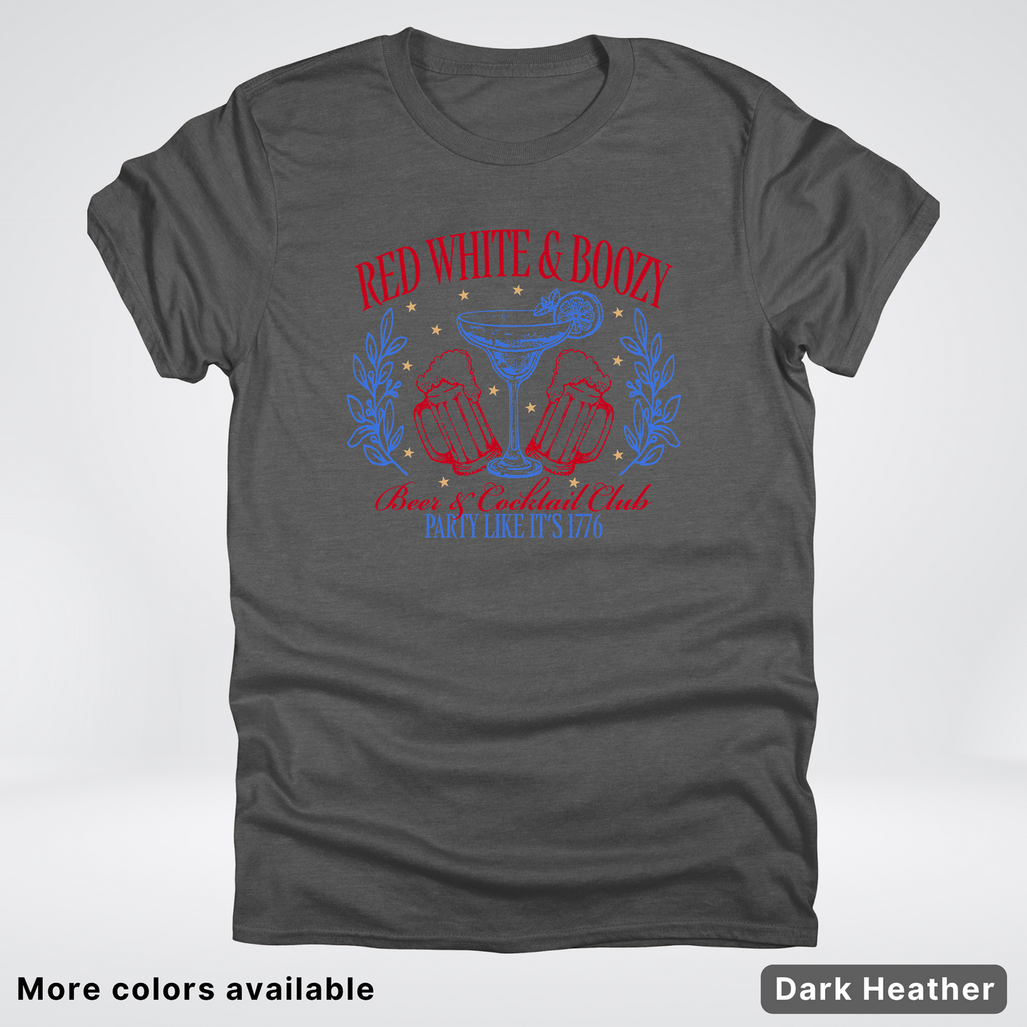 Red White And Boozy 4th Of July T-Shirt