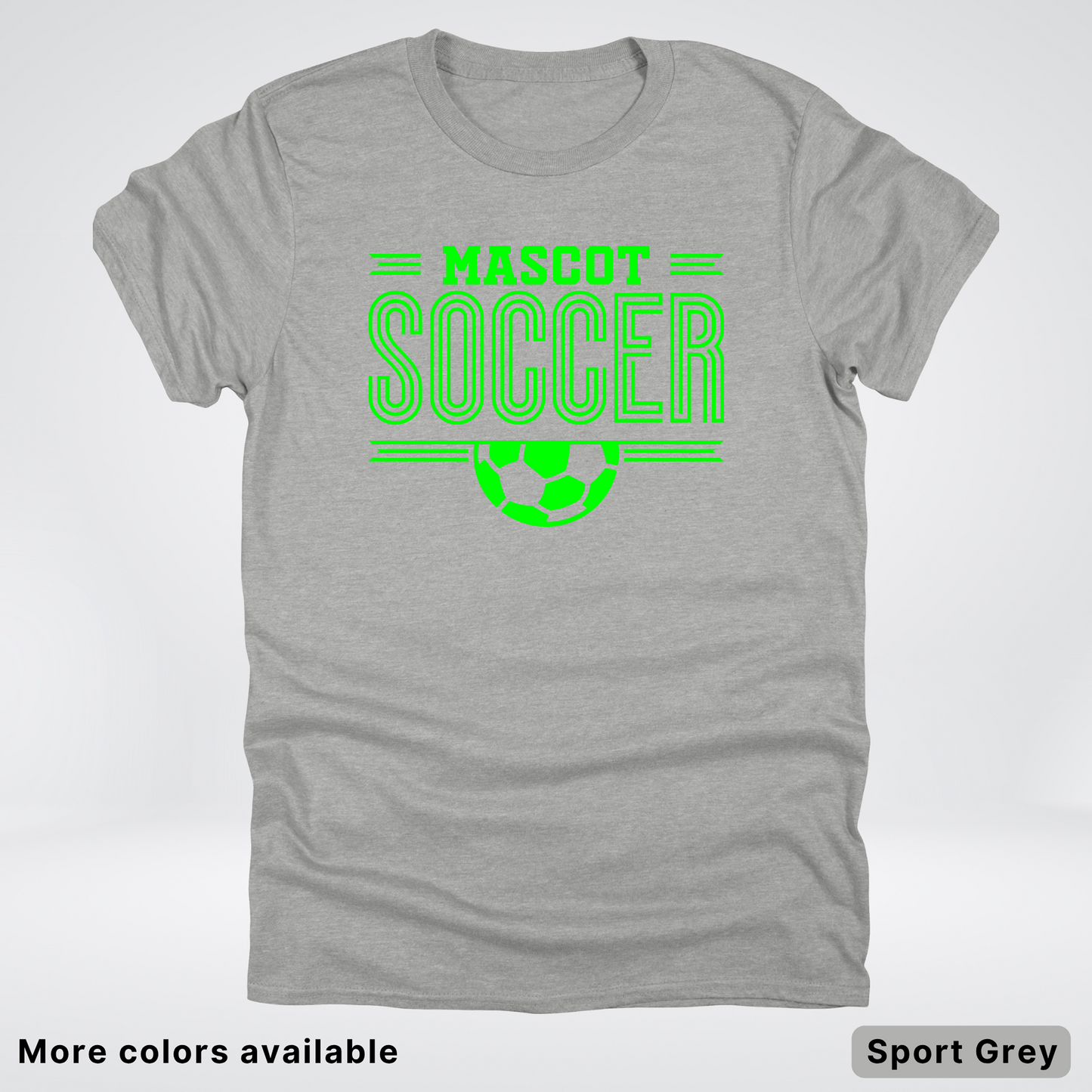 Custom Mascot – Green Design 21 - Soccer T-Shirt