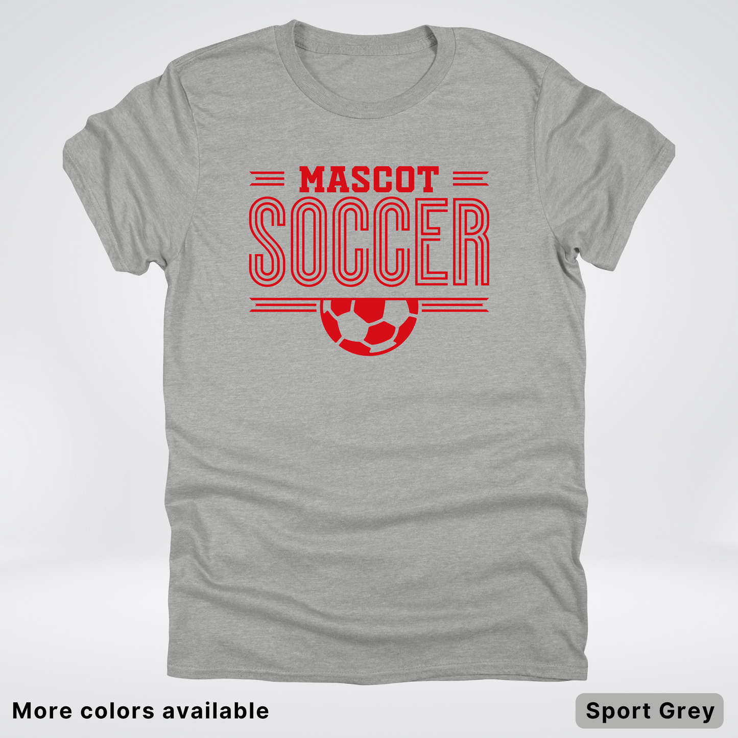 Custom Mascot – Red Design 18 - Soccer T-Shirt