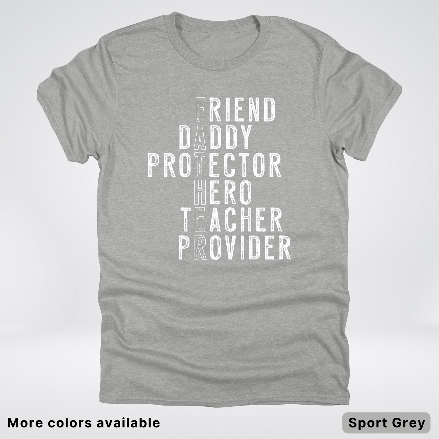 Father Crossword - White Design – Father’s Day T-Shirt