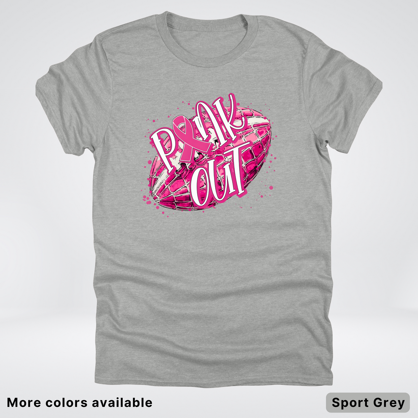 Pink Out Football Splatter - T-Shirt