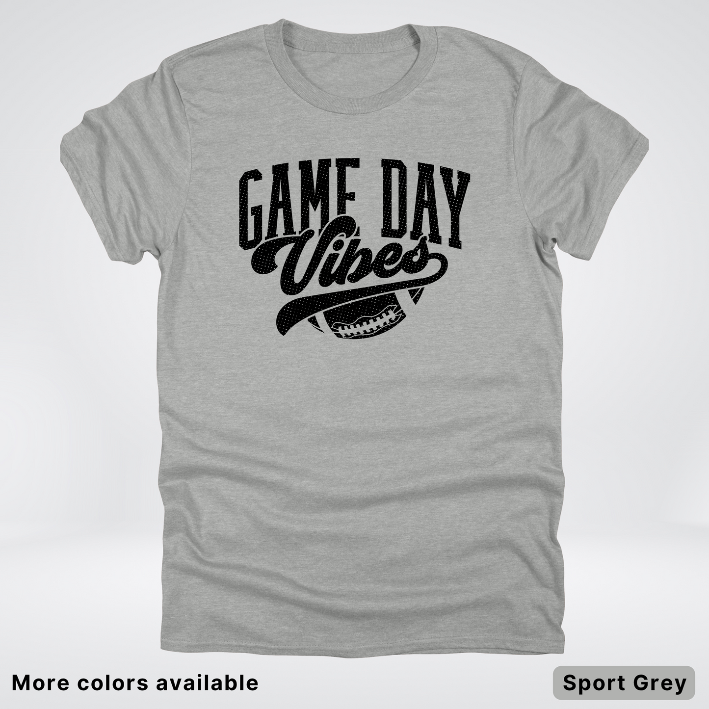 Game Day Vibes - Black Design 2 - Football T-Shirt