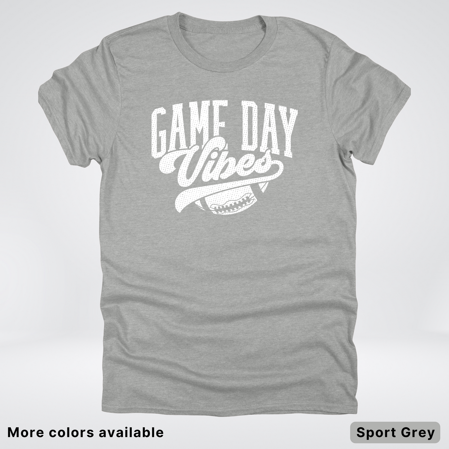 Game Day Vibes - White Design 2 - Football T-Shirt