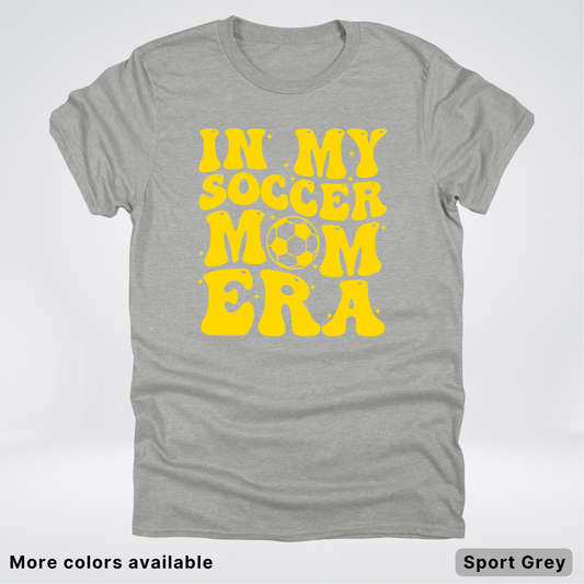 In My Soccer Mom Era – Gold Design - T-Shirt