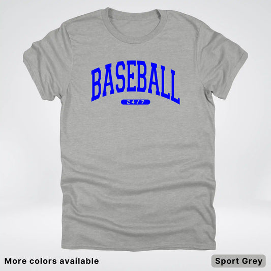 Baseball 24/7 – Blue Design - T-Shirt