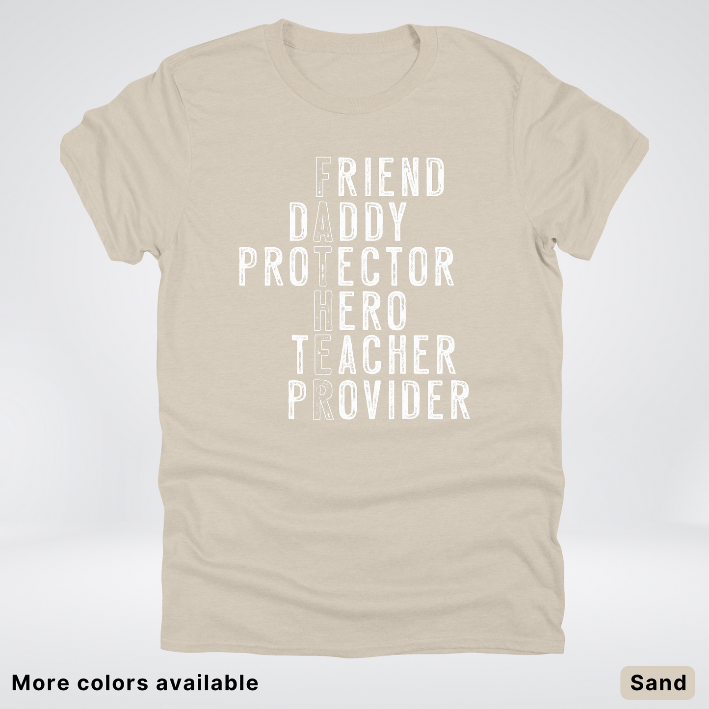 Father Crossword - White Design – Father’s Day T-Shirt